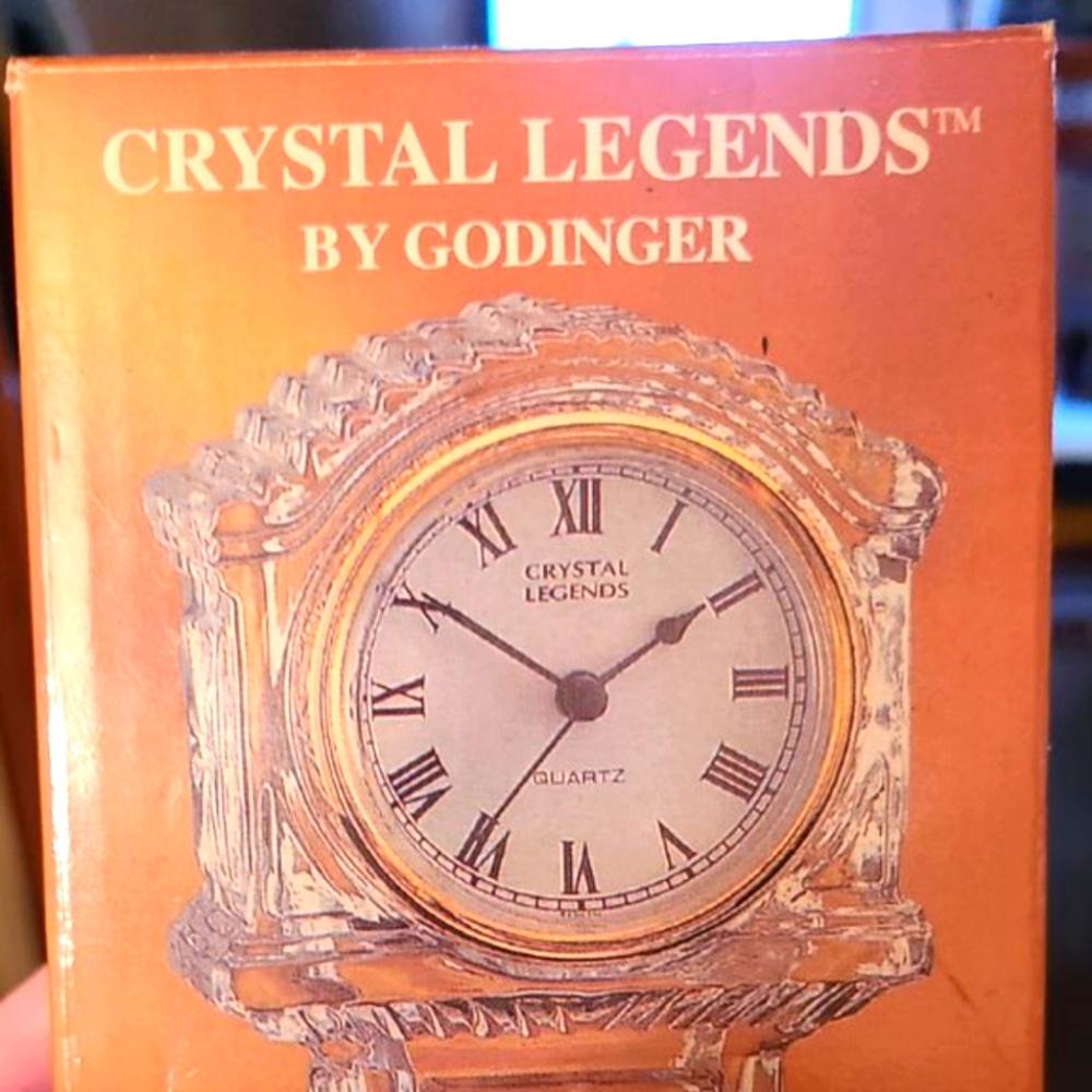 Crystal godinger clock in box